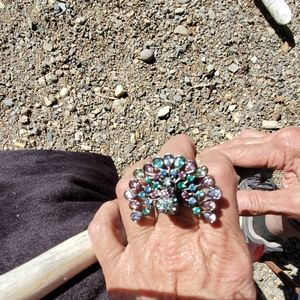 Beautiful crystal ring